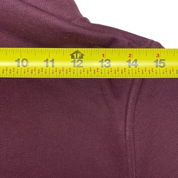 Athleta Burgundy Cozy Karma Twist Neck Sweatshirt Size XXS - Picture 14 of 16